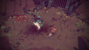 Egy kép, amely egy harcot mutat az Eldest Soulsban.