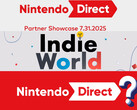A Nintendo Direct Partner Showcase, az Indie World és a Nintendo Direct bannerje (Kép forrása: Nintendo of America, szerkesztve)