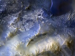 A Mars Syrtis Major nevű régiójának látványa (Kép forrása: NASA, JPL-Caltech, és az Arizonai Egyetem; szerkesztés)