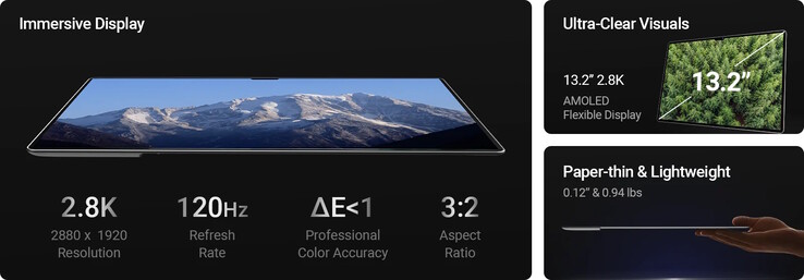 Az AMOLED kijelző állítólag éles, sima és pontos (Kép forrása: FlexTab)