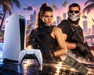 A GTA 6 szereplői egy PS5 és egy DualSense kontroller mellett.
