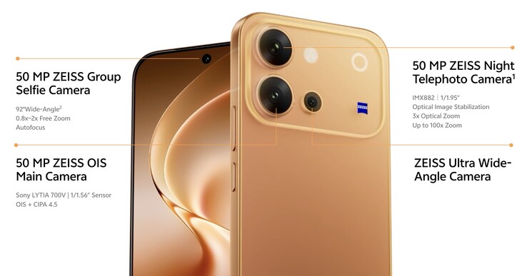 A Vivo V80 kamera beállításai.