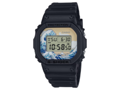 A Katsushika Hokusai x G-Shock óra (a képen) az Egyesült Királyságban kerül forgalomba. (Kép forrása: Casio)