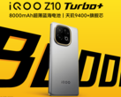Az iQOO Z10 Turbo+ hatalmas, 8000 mAh kapacitású akkumulátorral és 90 W-os vezetékes töltés támogatással büszkélkedhet (Kép forrása: iQOO)