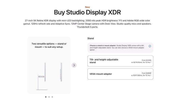 A Apple Studio Display XDR VESA adapterrel most 400 dollárral olcsóbb.