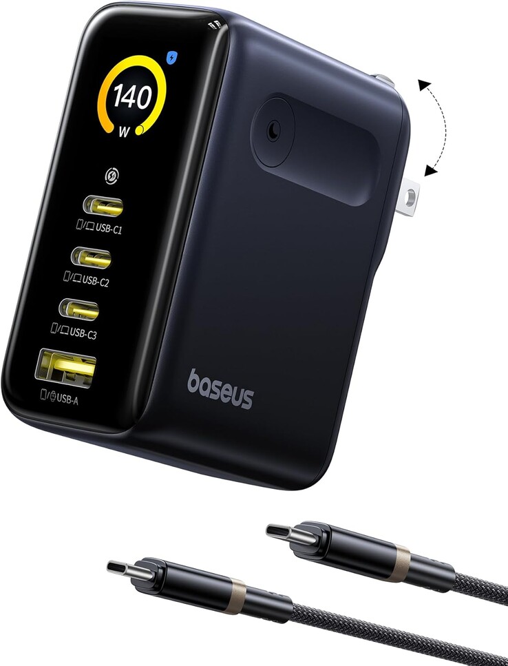 A Baseus PicoGo AH11 140W GaN töltő. (Kép forrása: Baseus)