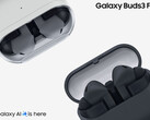 A Galaxy Buds 3 FE 2025. szeptember 5-től lesz elérhető. A képen: a vezeték nélküli fülhallgató két színe. (Kép forrása: Samsung - szerk.)