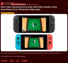 Nintendo Today! Switch 2 GameShare demó (Kép forrása: screenshot, Switch 2 subreddit)