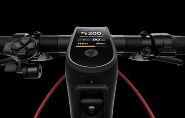 A Segway Max G3 Plus elektromos robogó navigációs célokra szolgáló színes kijelzővel rendelkezik.
