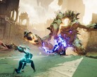 Egy kép, amely az Atlas Fallen: Reign of Sand című játékban zajló csatát ábrázolja.