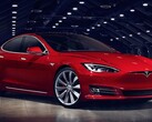 Egy Tesla Model S (Kép forrása: EV Database)