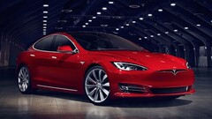 Egy Tesla Model S (Kép forrása: EV Database)