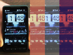 A HTC HD2 - amelyet először 2009-ben mutattak be - kiérdemelte a &quot;telefon, amely nem hajlandó meghalni&quot; címet. A képen - Ugyanaz a kép a HTC HD2-ről egymás mellé rakva, különböző árnyalatú szűrőkkel. (Kép forrása: Jon Rettinger a YouTube-on)