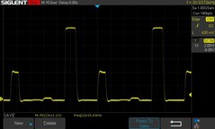 100% fényerő: 15,42 kHz PWM