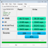Sandisk Express: IOPS értékek