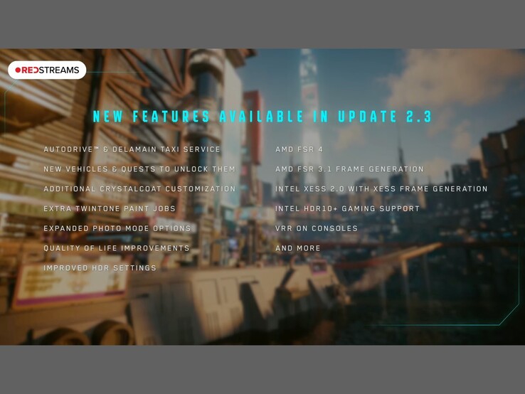 A Cyberpunk 2077 2.3-as frissítésének áttekintése. (Kép forrása: Cyberpunk 2077 a YouTube-on)