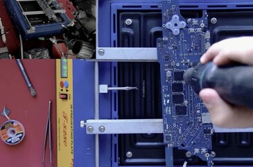 A folyamat rengeteg forrasztással és kiforrasztással járt.