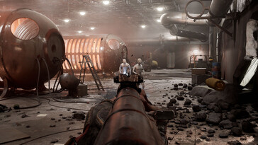 A képen: Játékmenet-képernyőkép az Atomic Heart című játékból.
