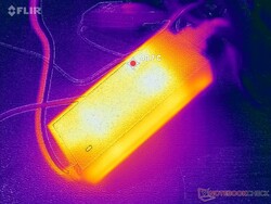 A hálózati adapter hosszú ideig tartó, igényes terhelés esetén 41 C fölé is emelkedhet