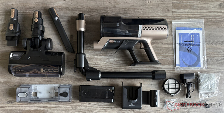 A Proscenic P20 OnePass szállítási terjedelme