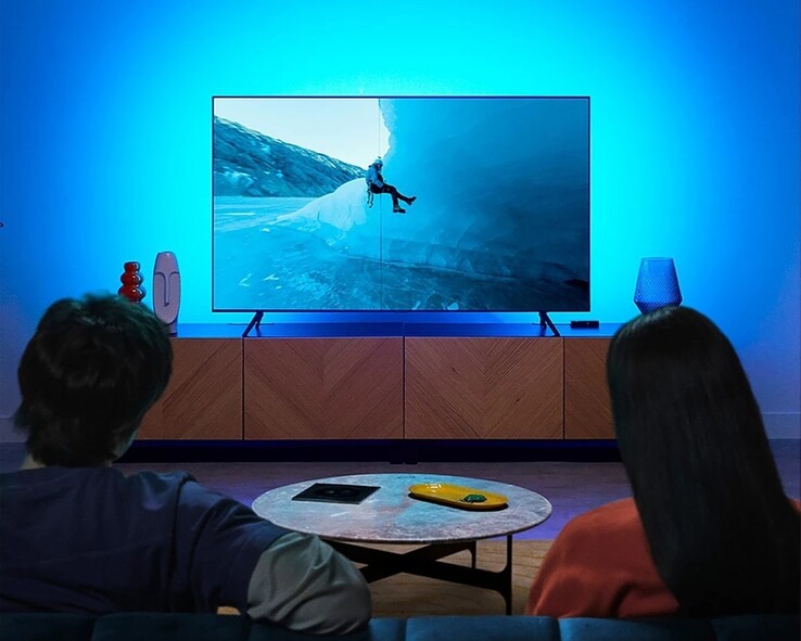 A WiZ HDMI szinkronizáló doboz induló készlet színes fényhatásokat hoz létre. (Kép forrása: Very)