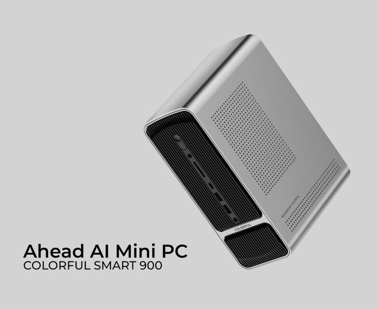 Az AMD Strix Halo-motoros Colorful Smart 900 AI mini PC elegáns megjelenésű házzal rendelkezik. (Kép forrása: Colorful via TechPowerUp)