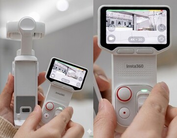 A fehér Insta360 Luna Ultra.