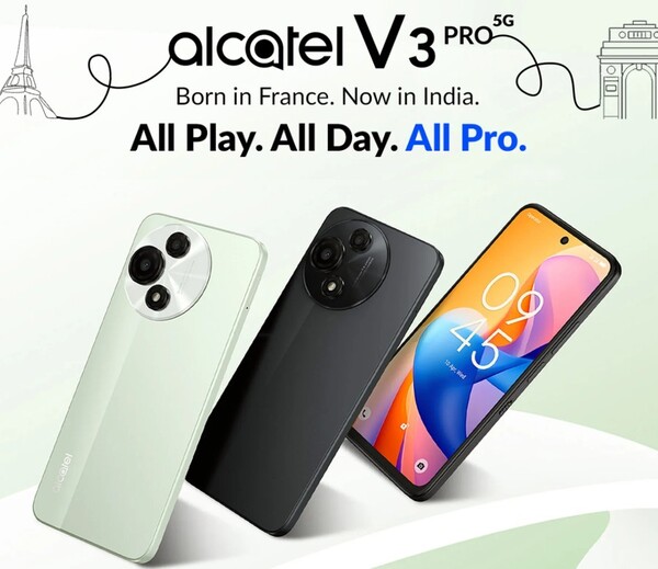 Az Alcatel V3 Pro két színben lesz kapható. (Kép forrása: Flipkart)