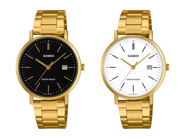 Balról jobbra: Casio MTP-VT05G-1E és MTP-VT05G-7E órák