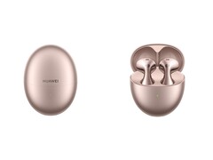 A Rose Gold Huawei FreeBuds 6 egyelőre kizárólag Kínában kapható. (Kép forrása: Huawei)