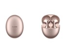 A Rose Gold Huawei FreeBuds 6 egyelőre kizárólag Kínában kapható. (Kép forrása: Huawei)