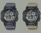 A Casio piacra dobta az AE1000W-5AV és AE1000W-8AV órákat (a képen) az Egyesült Államokban. (Kép forrása: Casio)
