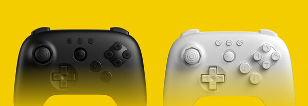 A 8BitDo 64 Controller fekete és fehér színben kapható. (Kép forrása: 8BitDo)