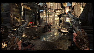 A képen: A Call of Juarez: Gunslinger játékmenetéről készült screenshot.