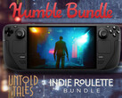 Az Indie Roulette csomag 2025. augusztus 2-án jár le. Képeken: Steam Deck, amelyen a The Hong Kong Massacre fut. (Kép forrása: Steam és Humble Bundle - szerk.)