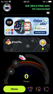 Kezdőképernyő iOS-en