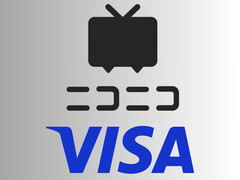 Niconico videómegosztó oldal és Visa logók (Kép forrása: Niconico, Visa)