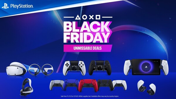 A PS5 tartozékok, köztük a PSVR2, a kontrollerek és a headset kedvezményes áron lesznek elérhetőek a Black Friday alkalmából. (Kép forrása: PlayStation)