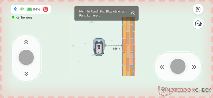 A kézi térképezés egyszerű, de jól látható gyepszegélyt igényel