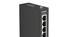 A DIS-100E-05 négy Fast Ethernet portot kínál