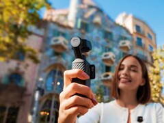 Az Osmo Pocket 4, ahogyan a barcelonai marketingképeken látható.