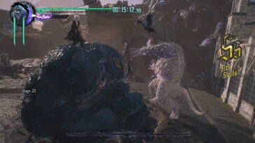 A képen: A Devil May Cry 5 játékmenetéről készült screenshot.