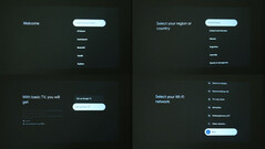 A Google TV bejelentkezés nélküli kezdeti beállítás gyorsan elvégezhető. (Kép forrása: Notebookcheck)