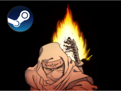 Shinobi: Art of Vengeance lehetővé teszi a játékosok számára, hogy egy shinobit irányítsanak, aki közelharci fegyvereket, shurikeneket és ninjutsu képességeket használhat. A képen - egy pillanatfelvétel a játék traileréből, felül a Steam logóval. (Kép forrása: Sega a YouTube-on)