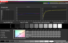 CalMAN szürkeskálák (kalibrálás után)