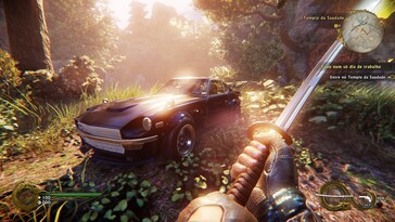A képen: Egy játékmenetet bemutató képernyőkép a Shadow Warrior 2-ből.