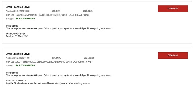 Az illesztőprogram frissítése érdekes módon ugyanazon az ágon történik, mint korábban.