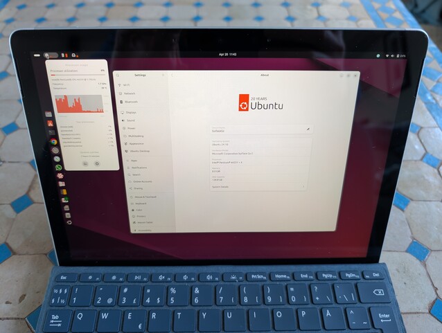 Bármelyik Linux disztribúció megteszi, de a Gnome mindent sokkal érintésbarátabbá tesz (Kép forrása: Notebookcheck)