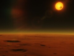 Művészi illusztráció, amely egy csillagot és egy bolygót ábrázol az űrben. (Kép forrása: flflflflflflfl - Pixabay)