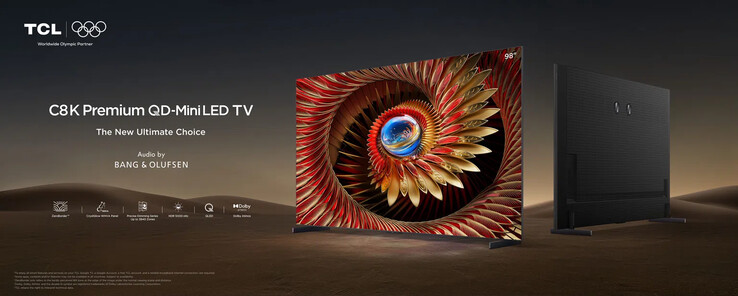 A TCL C8K Prémium QD-MiniLED TV (Kép forrása: TCL)
